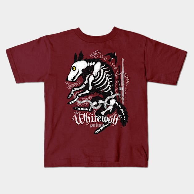 Whitewolf potion Kids T-Shirt by Narwen